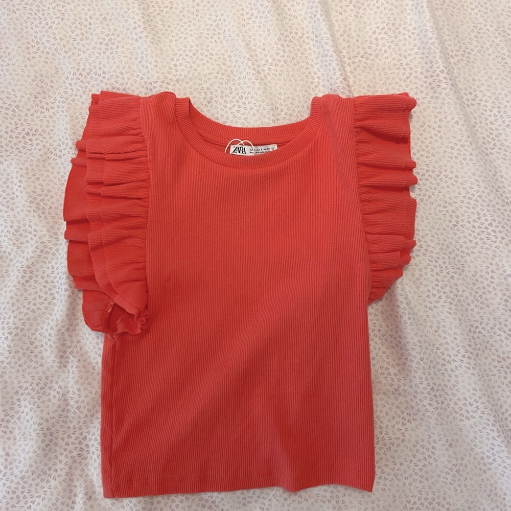 ZARA ruffle top
